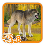 Schleich 14821 Wild Life Animal Wolf Toy Figurine for Ages 3 years and up