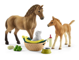 Schleich 42432 Sara's Baby Animal Care Playset