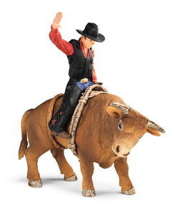 Schleich 72120 Western Rodeo Cowboy with Bull Playset