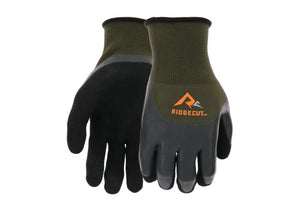 Ridgecut RC30308-XL Forest Green Water-Resistant Dual Coated Work Gloves, XL