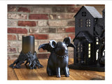 Red Shed JX24H016 Cast Iron Stump Flameless Candle for Halloween