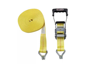 Traveller FH9918 2 in. x 40 ft. Yellow Hay Bale Ratchet Tie-Down Strap