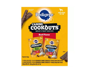 Pedigree 10284908 Canine Cookout Beef Flavored Soft Dog Treats, 36.4 oz. Bag