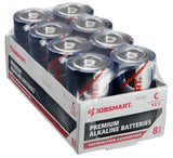 JobSmart 7121-8S C Alkaline Batteries, 8-Pack Mercury And Cadmium-free Pack of 8