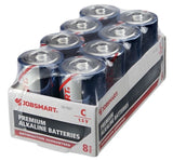 JobSmart 7121-8S C Alkaline Batteries, 8-Pack Mercury And Cadmium-free Pack of 8