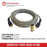 Simpson 41108 Pressure Washer Replacement Extension Hose 5/16 in. x 25 ft.
