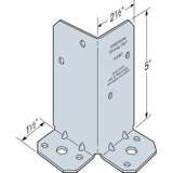 RPBZ ZMAX Galvanized Retrofit Post Base for Double 2x4 Nominal Lumber