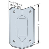 GA 2-3/4 in. 18-Gauge Galvanized Gusset Angle