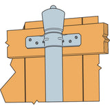 PGT2 12-Gauge Pipe Grip Tie for 2 in. Pipe (2-3/8 in. Outside Diameter)
