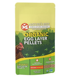 Nature's Best Organic SP650 Egg Layer Pellet Adult Chicken Poultry Feed, 10 lb.