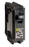 Square D HOM115CP Homeline 15 Amp Single-Pole Circuit Breaker