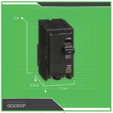 Square D QO230CP QO 30 Amp 2-Pole Circuit Breaker