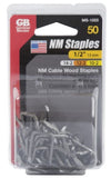 Gardner Bender ST12994 Metal Cable Staples 1/2 inch 50-Pack