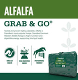 Standlee Premium Western Forage Alfalfa Grab and Go Compressed Hay Bale, 50 lb.