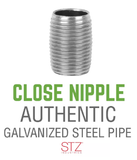 STZ 301 114XCL 1-1/4" x Close Galvanized Nipple