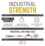 STZ 301 114XCL 1-1/4" x Close Galvanized Nipple