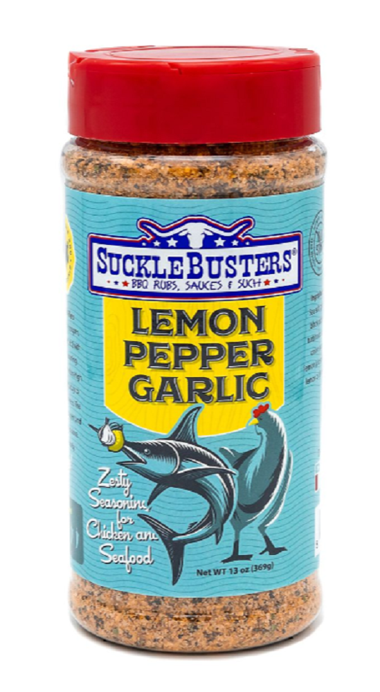 SuckleBusters SBLP/005 Lemon Pepper Garlic BBQ Rub, 14.5 oz.