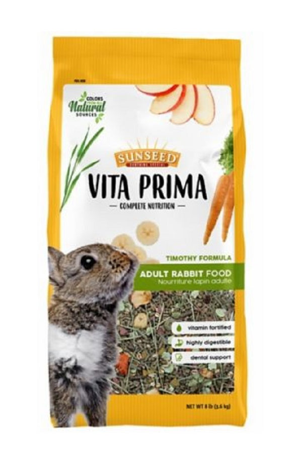 Sunseed 59772 Vita Prima Complete Nutrition 8 Pounds Adult Pelleted Rabbit Food