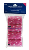 SyrFlex TA3400HPINP-4PK Cohesive Bandage Pink Stars Design, 4-Pack