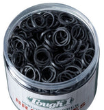 Tough-1 Rubber Braidettes Braiding Bands, Horse Grooming 1,000 pcs.- Black