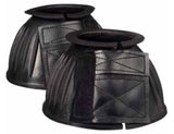 Tough-1 66-24278-2-0 Heavy-Duty Rubber Open Bell Boots for horses, Medium- Black