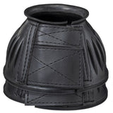 Tough-1 66-24278-2-0 Heavy-Duty Rubber Open Bell Boots for horses, Medium- Black