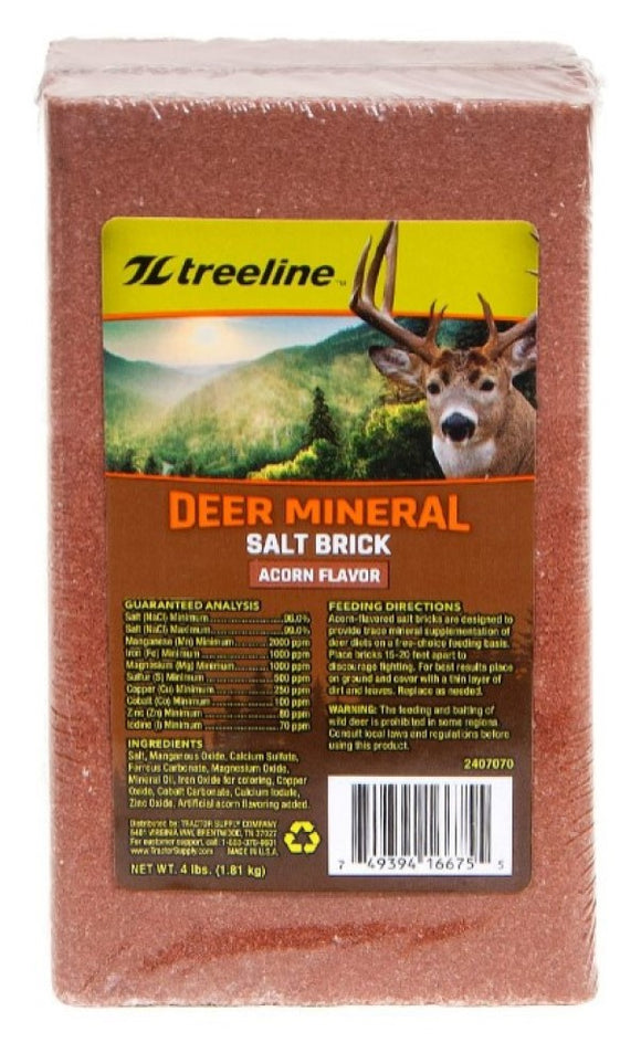 Treeline 2407070 Deer Mineral Salt Brick Sweet Acorn Flavor