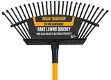 True Temper 1789000 SuperFlex 25-Steel Tine Lawn Rake, Handle Aluminum - 48in