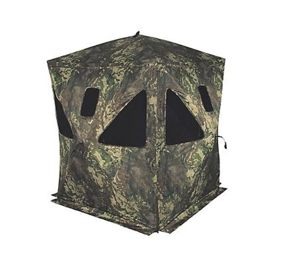 treeline TSCHUB3CS-CH Mesh Window 2-Person Corner Shot Deer Blind Camo, 65