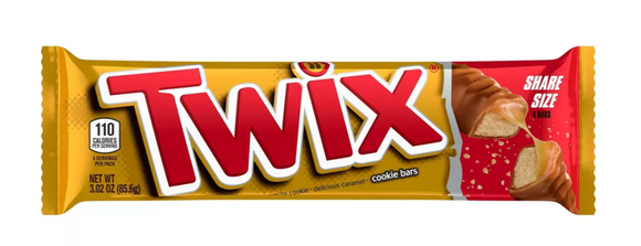 Twix 10013 King Size Caramel-Chocolate Snack Bar, 3.02 oz., 1-Pc.