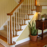 13 in x 1-1/16 in x 1-1/4 in. Unfinished Red Oak Stair Nosed Return