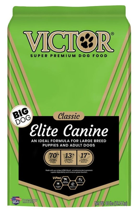 Victor Classic 2700 Elite Canine Large Breed All Life Stages Dry Dog Food 40 lb.