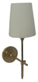 Visual Comfort TOB 2022HAB-WG Bryant 15" Sconce with White Glass Shade