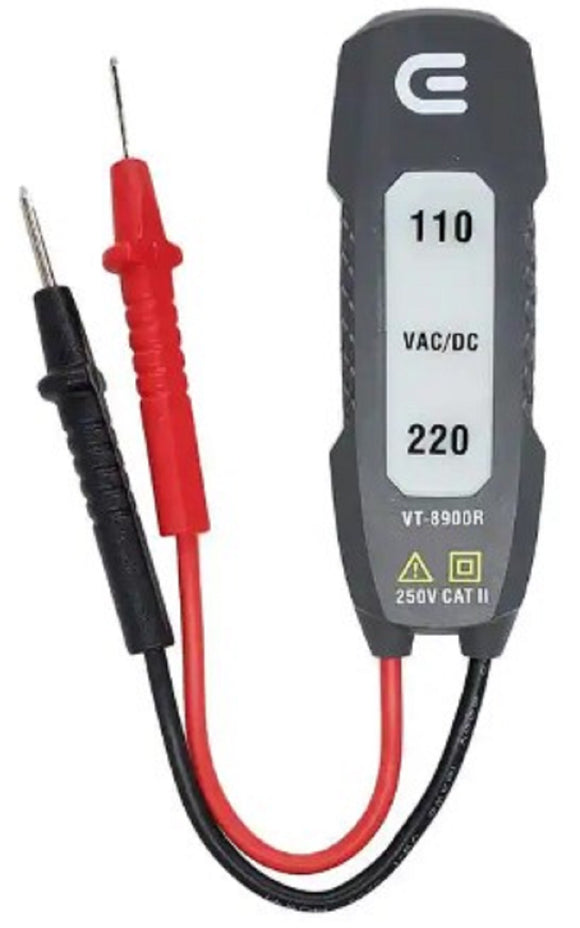 Commercial Electric VT-8900R AC/DC Voltage Tester 110-220-Volt Indicator Lights