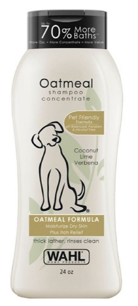 Wahl 820004T Clipper Oatmeal Pet Shampoo Concentrate - 24 oz.