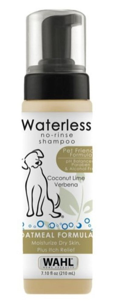 Wahl 820015T Waterless No-Rinse Dog Shampoo - Oatmeal 7.10 oz.