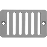 Waterway 642-2807 2" x 4" Deck/Gutter Drain Grate - Gray