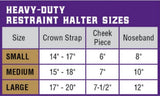 Weaver Leather 90-0504 Heavy-Duty Rounded Black Show Halter Small for Cattle