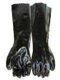West Chester 12018/L Men's 18 in. PVC Protective Gloves- Black, Large