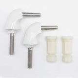 Elongated Open Front Toilet Seat in White