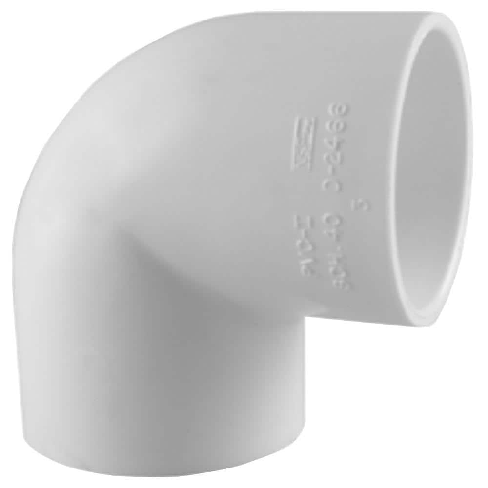 1/2 in. PVC Schedule. 40 90-Degree S x S Elbow Fitting – BelowCost Products