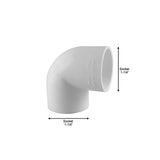 1-1/4 in. PVC Schedule. 40 90-Degree S x S Elbow Fitting