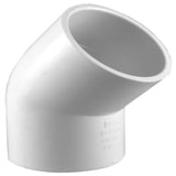 2 in. PVC Schedule. 40 45-Degree S x S Elbow Fitting