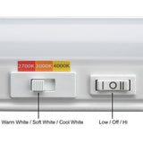 12 in. 6-Watt Plug-in Color Changing LED Under Cabinet Light 3-Position Switch Linkable 350 Lumens Cords Included