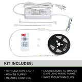 16 ft. LED Tunable White Tape Light Kit- Under Cabinet Light