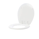 Lift-Off Round Closed Front Toilet Seat in White