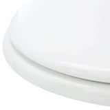 Lift-Off Round Closed Front Toilet Seat in White
