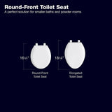 Wellworth Round Closed Front Toilet Seat in White