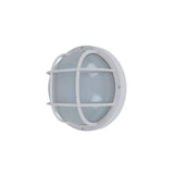 Coastal Jacksonville White Integrated LED Bulkhead Wall Lantern