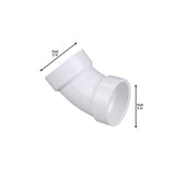 2 in. PVC DWV 45-Degree Hub x Hub Elbow